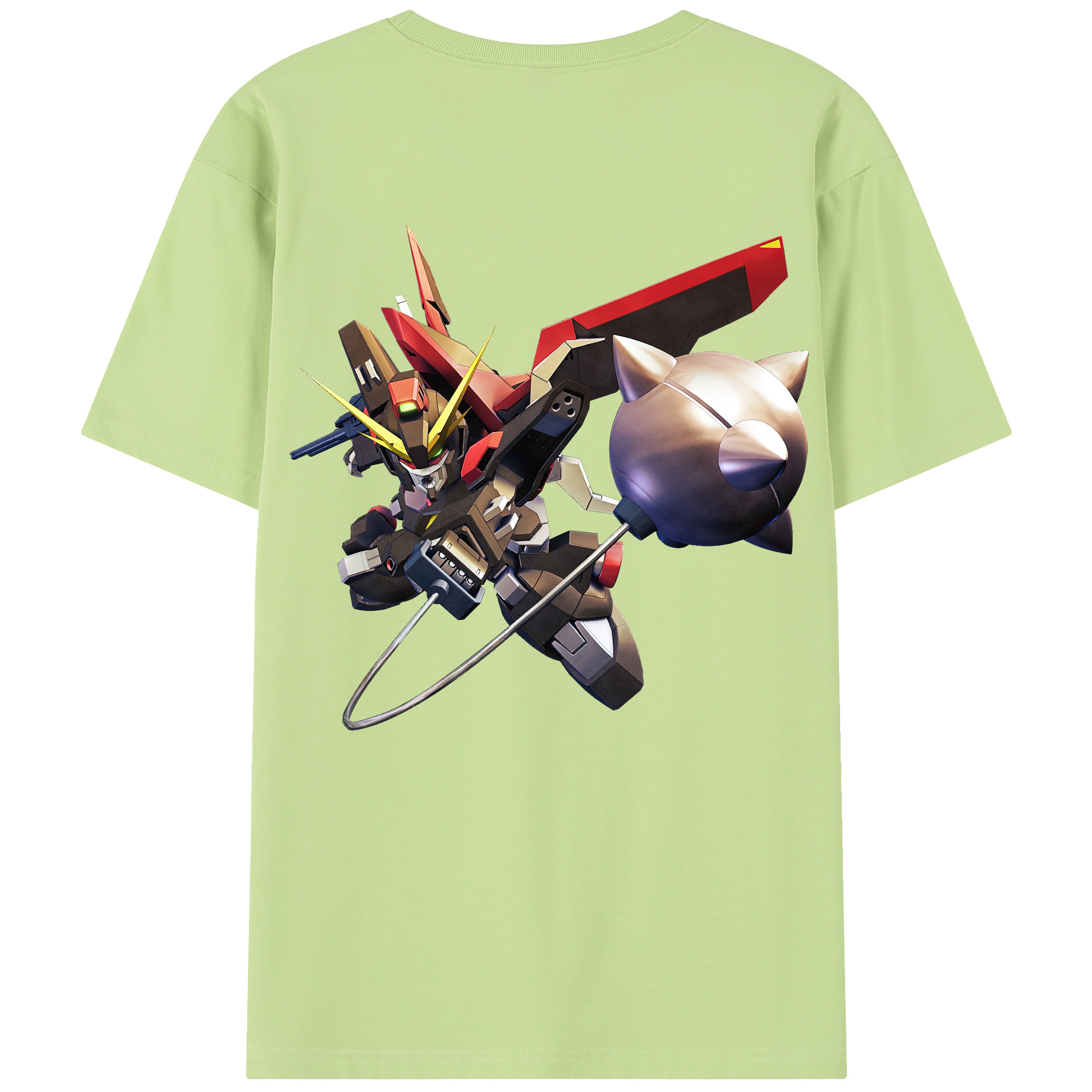 （画像用） 機動戦士ガンダム Mobile Suit Gundam 綿100％半袖Tシャツ（背面プリント）